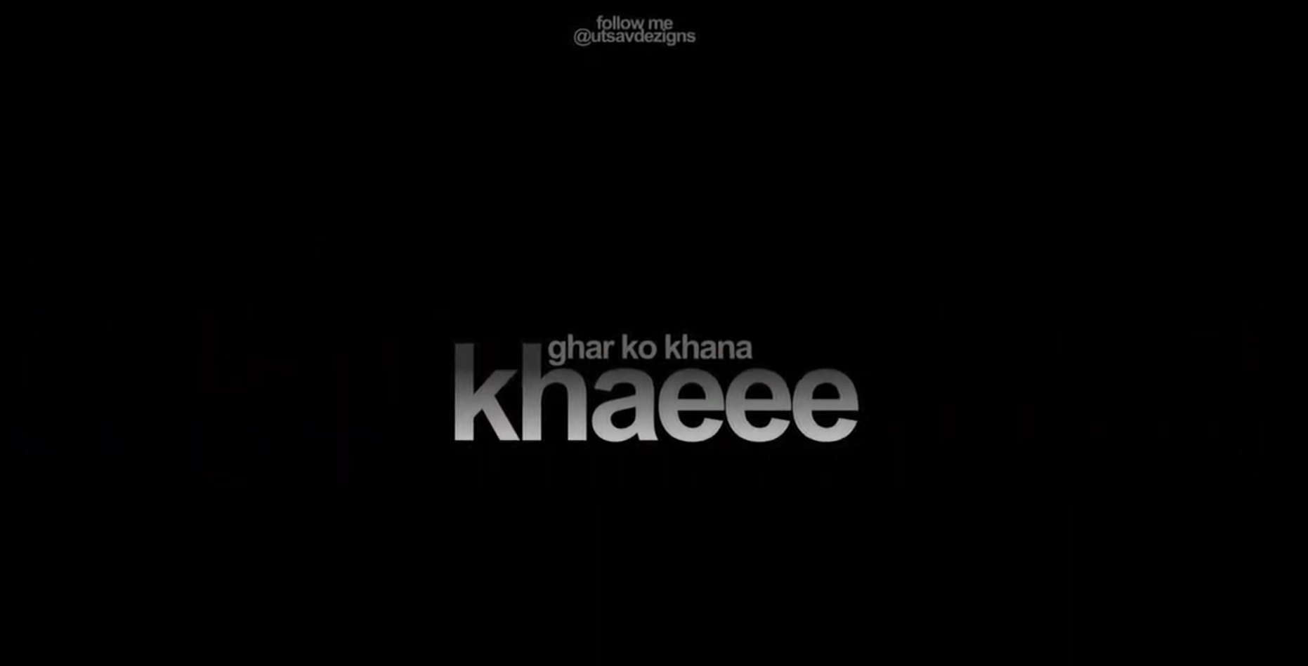 Ghar Ko Khana Khai